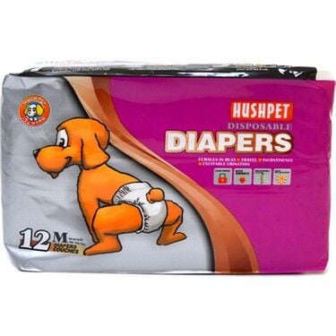 HUSHPET DIAPERS MEDİUM PED 12'Lİ