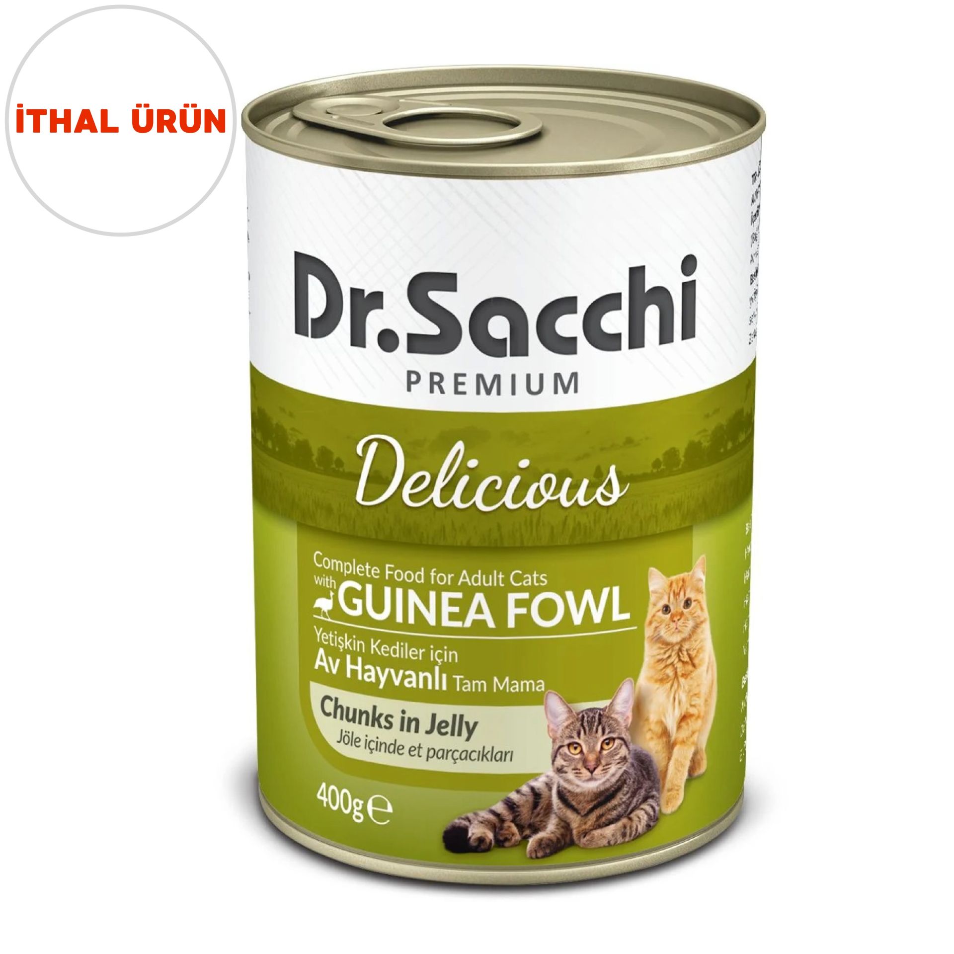 DR SACCHİ KONS. KEDİ AV ETLİ 400 GR 24'LÜ