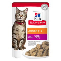 HİLL'S SP SIĞIRLI YETİŞKİN KEDİ POUCH 12x85 GR