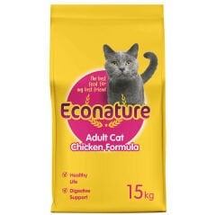 ECONATURE YETİŞKİN KEDİ MAMASI TAVUKLU 15 KG