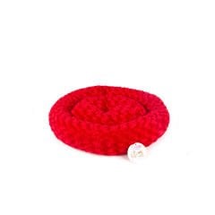 SİMİT YATAK PELUŞ KIRMIZI 55x55cm