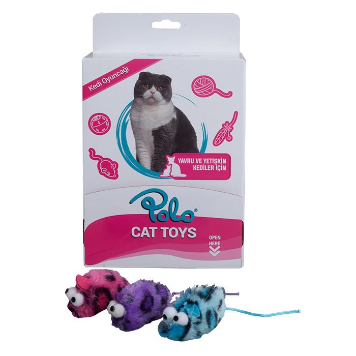 Polo Kedi Oyuncağı 6cm CT12065 (30lu)