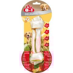 8IN1 DELİGHTS BONES KÖPEK ÖDÜL KEMİĞİ TAVUKLU L 85 GR
