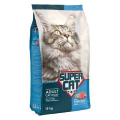 SUPER CAT BALIKLI YETİŞKİN KEDİ MAMASI 15 KG