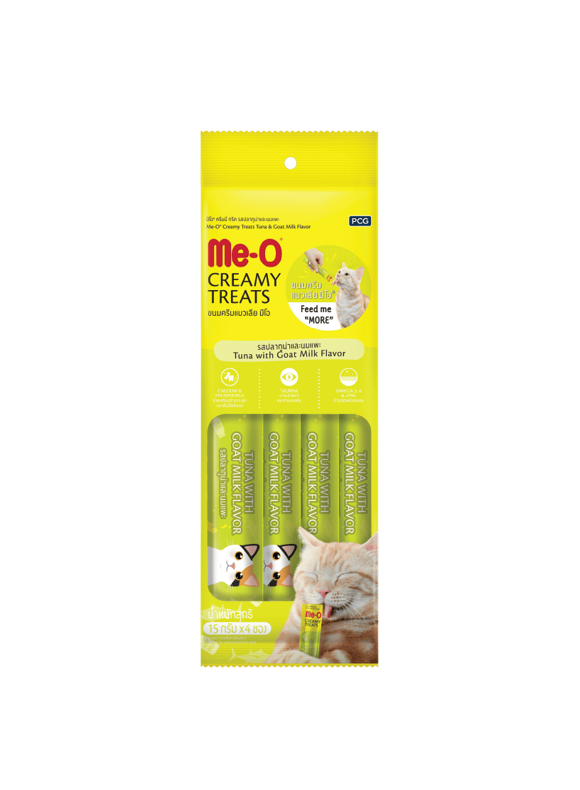 MEO-CREAMY TON BALIĞI/KEÇİ SÜTLÜ KEDİ ÖDÜLÜ 4*15 GR (10)