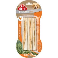 8IN1 DELİGHTS BONES KÖPEK ÖDÜL KEMİĞİ TAVUKLU L 85 GR