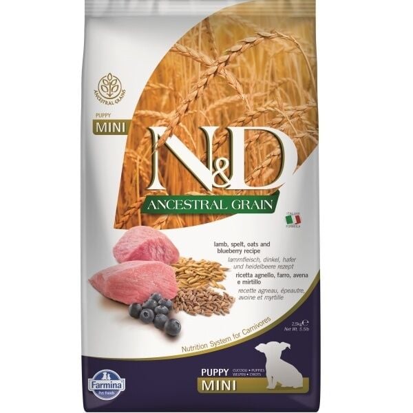 N&D A.GRAIN KUZU Y.MERSİN ADULT MINI 2,5 KG
