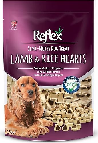 SEMİ-MOIST ÖDÜL LAMP&RİCE TREATS HEARTS 150 GR