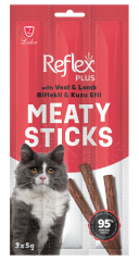 REFLEX KEDİ ÖDÜL STİCKS BİFTEK&KUZU 3*5 GR