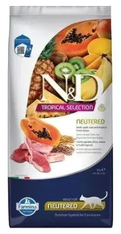 N&D CAT TROPICAL SELECTION LAMB NEUTERED 10 KG