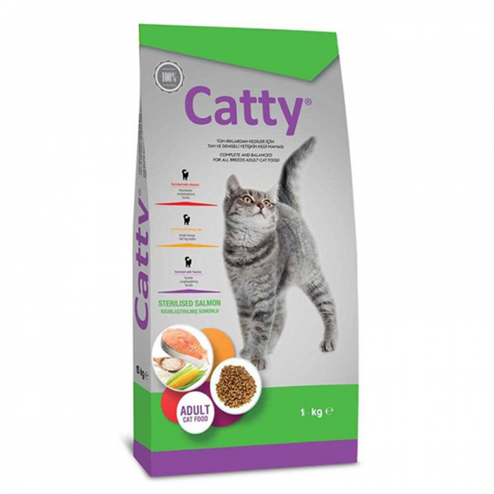 CATTY STERİLİSED SOMONLU 1 KG