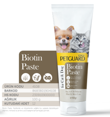 PETGUARD BİOTİN KEDİ KÖPEK PASTE 100GR