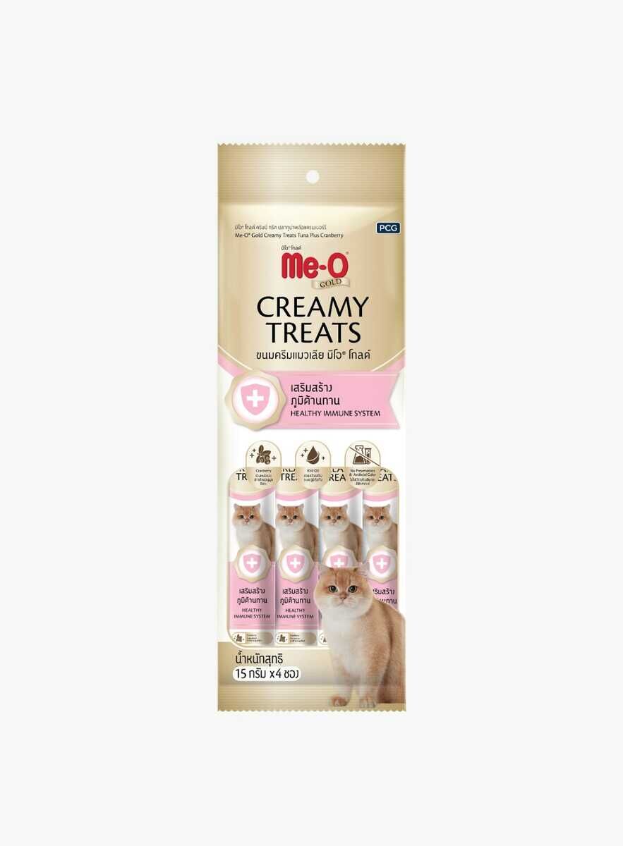 ME-O GOLD CREAMY TREATS TON BAL.İLAVE TURNA YEMİŞİ
