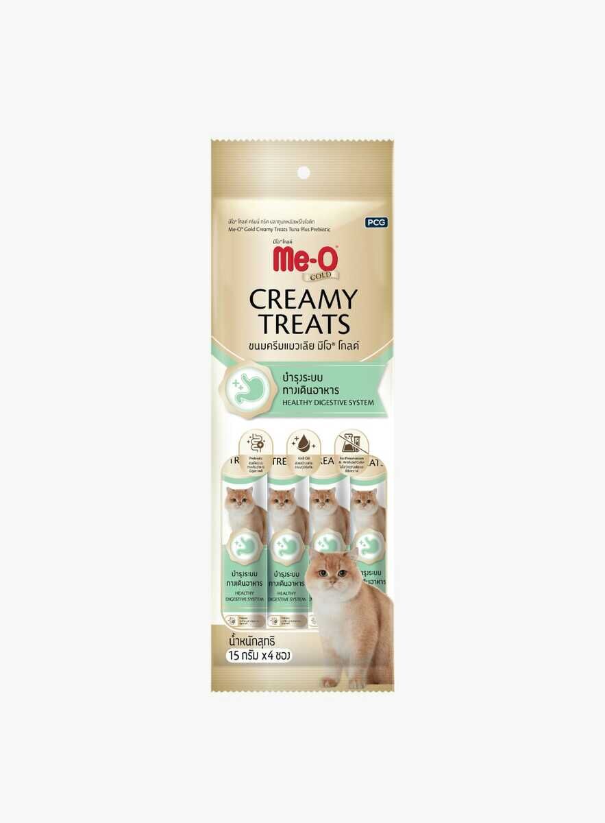 ME-O GOLD CREAMY TREATS TON BAL.İLAVE PROBİYOTİK 4X15GR