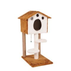 MERDİVENLİ KULUBE 98 CM KAHVE