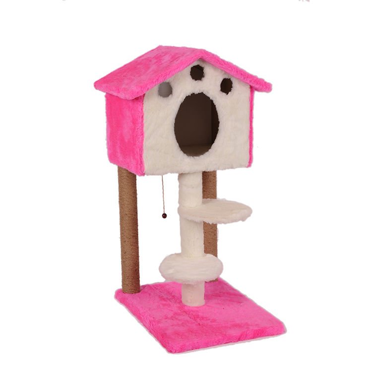 MERDİVENLİ KULUBE 98 CM PEMBE