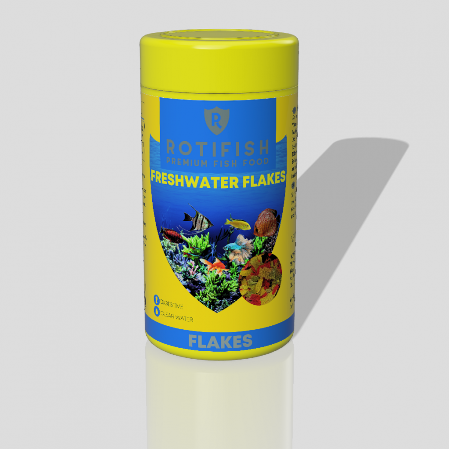 ROTIFİSH FRESHWATER FLAKES PUL LEPİSTES YEMİ 100 ML 12 GR 12'Lİ