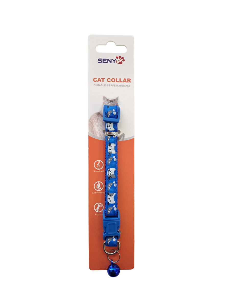 SENYE KEDİ BOYUN TASMA KEDİ DESEN 1 CM