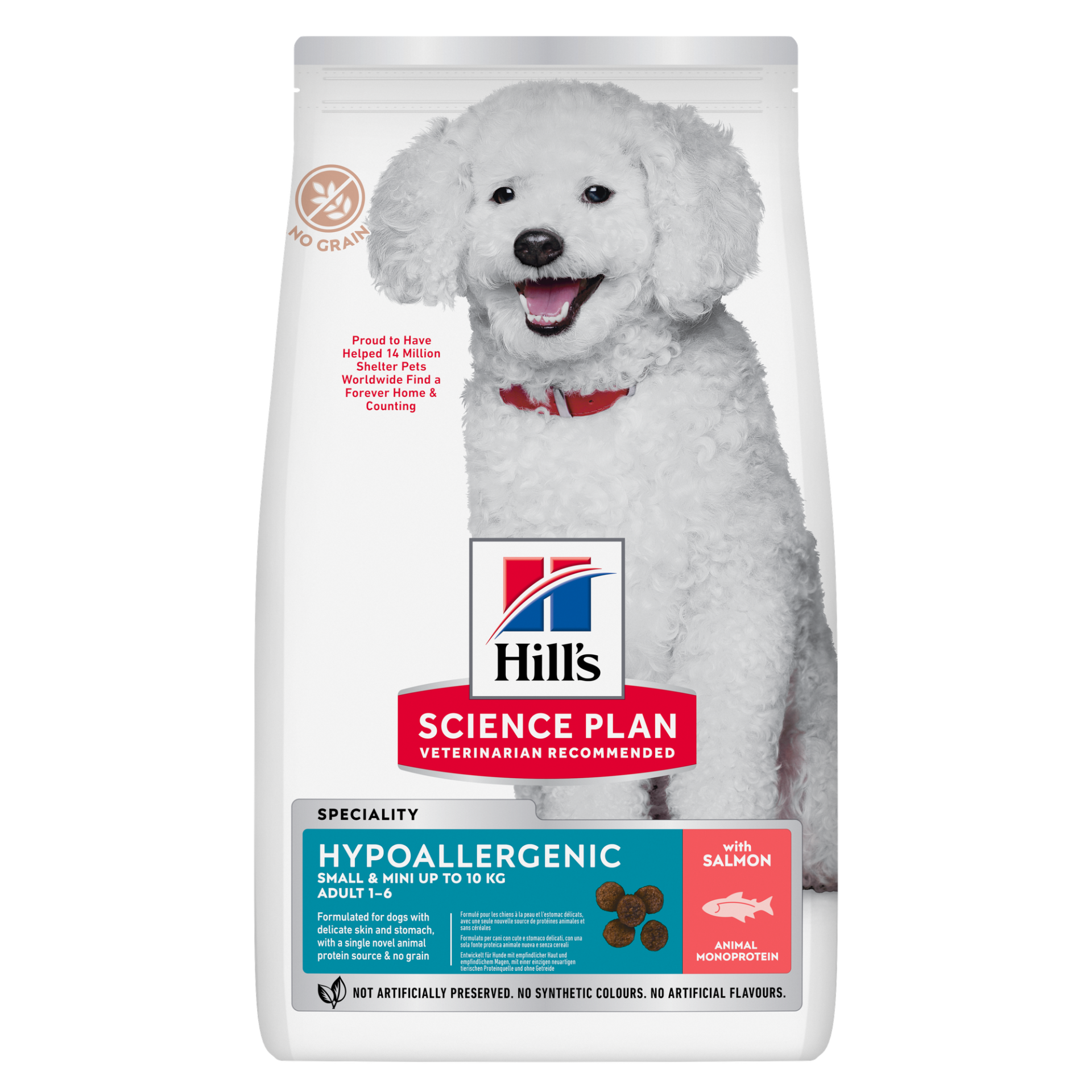 HİLL'S HİPOALERJENİK SOMONLU ORTA IRK YETİŞKİN KÖPEK MAMASI 1,5 KG