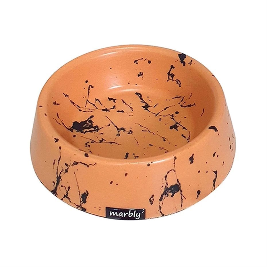 MARBLY ORANGE BLACK MAMA KABI 8 OZ