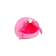 PERDELİ KUMAŞ YUVA PEMBE PUANTİYELİ YATAK