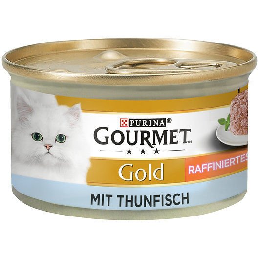 GOURMET GOLD KIYILMIŞ TONLU KEDİ YAŞ MAMA 24x85 GR