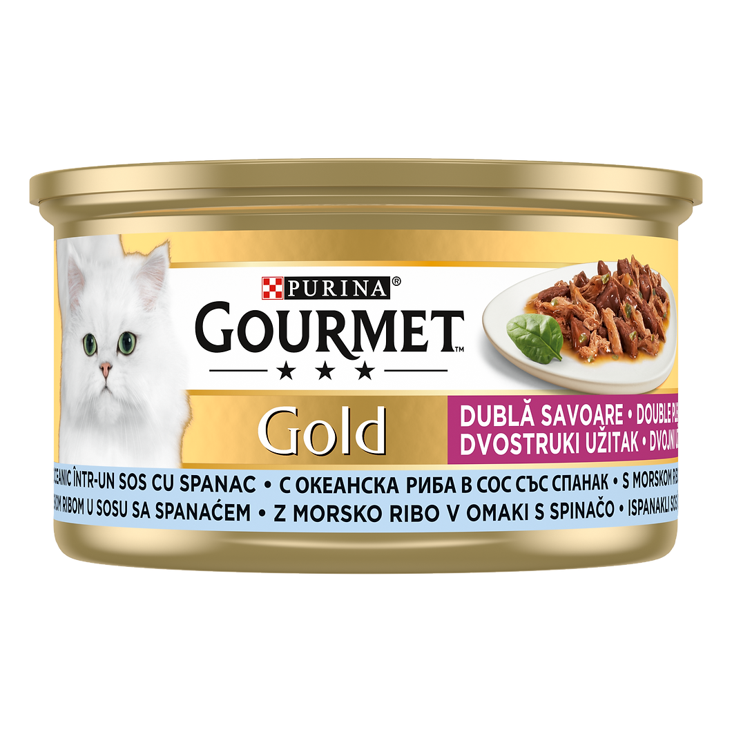 GOURMET GOLD KIYILMIŞ SIĞIR ETLİ KEDİ YAŞ MAMA 24x85 GR