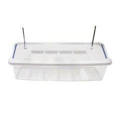BİRDWORLD 15 CM ŞEFFAF IZGARALI YEMLİK 10'LU