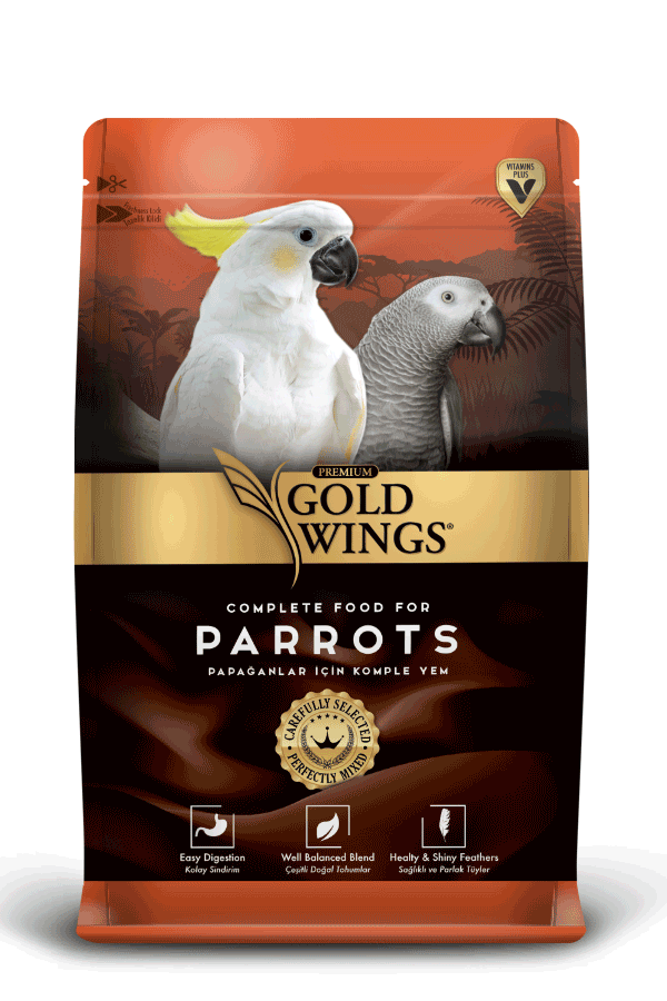GOLD WINGS PAPAĞAN YEMİ 1 KG 6'LI