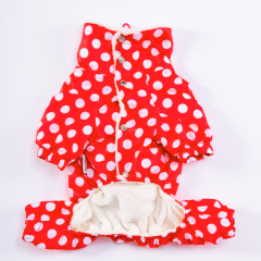 KIRMIZI DOTS TULUM YAĞMURLUK M-L-XL-XL-2XL (5’li Set)