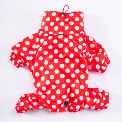 KIRMIZI DOTS TULUM YAĞMURLUK M-L-XL-XL-2XL (5’li Set)
