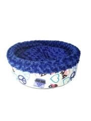 SPECİEL PELUŞ SİMİT YATAK MAVİ