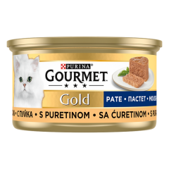 GOURMET GOLD KIYILMIŞ HİNDİLİ KEDİ YAŞ MAMA 24x85 GR