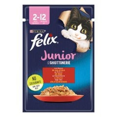 FELİX YAVRU SIĞIR ETLİ KEDİ YAŞ MAMA 26x85 GR