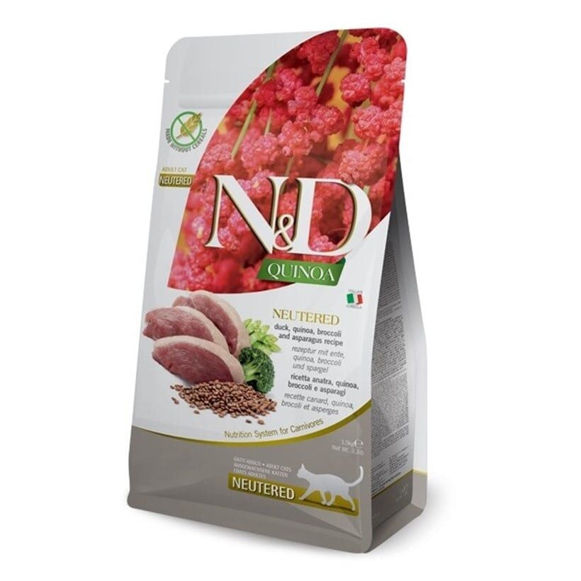 N&D QUIOA ÖRDEK BROKOLİ KUSKONMAZ (KISIR) 1,5 KG