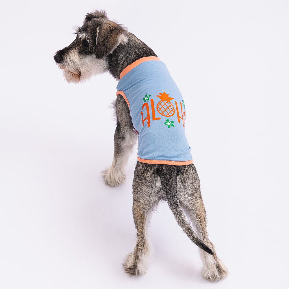 BLUE ALOHA T-SHİRT