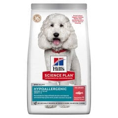 HİLL'S HİPOALERJENİK TAHILSIZ SOMONLU ORTA IRK YETİŞKİN KÖPEK MAMASI 10+2