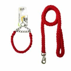 ALLY PAWS COLLAR & LEASH (M) 2CMX120C