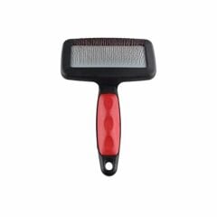 Zampa Slikon Top Başlıklı Kedi ve Köpek Fırçası Medium 14x9cm, Kırmızı