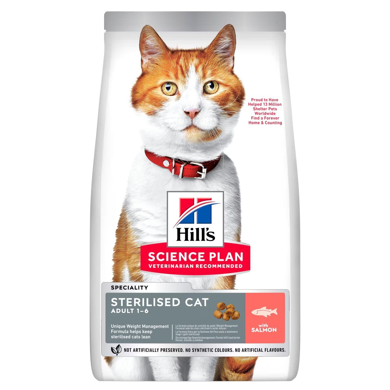 HİLL'S SP SOMONLU KISIRLAŞTIRILMIŞ YETİŞKİN KEDİ MAMASI 1,5 KG