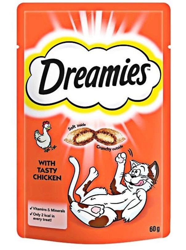 DREAMİES TAVUKLU KEDİ ÖDÜLÜ 60 GR 6'LI