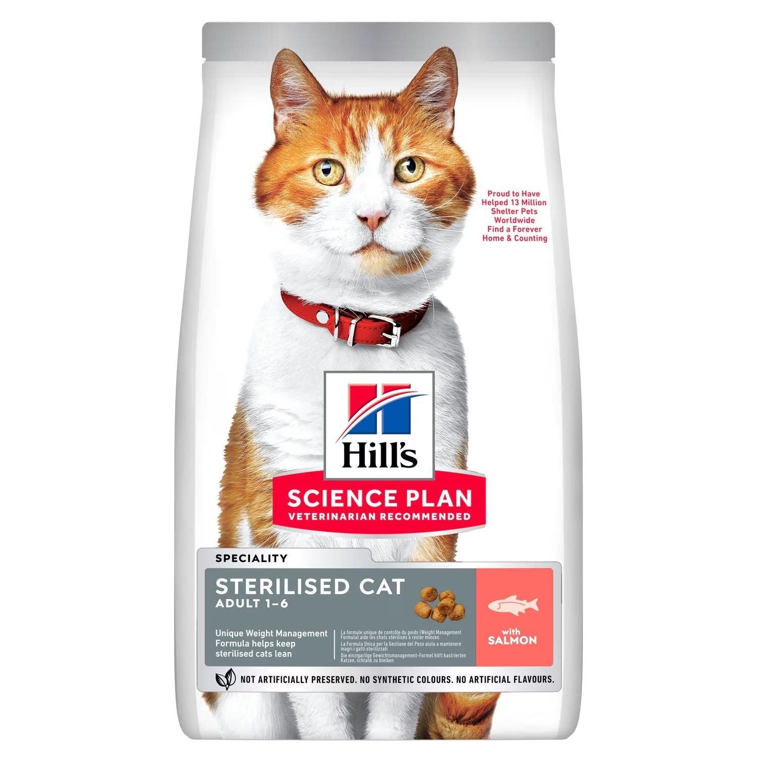 HİLL'S SP SOMONLU KISIRLAŞTIRILMIŞ YETİŞKİN KEDİ MAMASI 8+2 KG