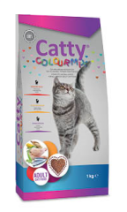 CATTY COLOR MİX KEDİ MAMASI 1 KG