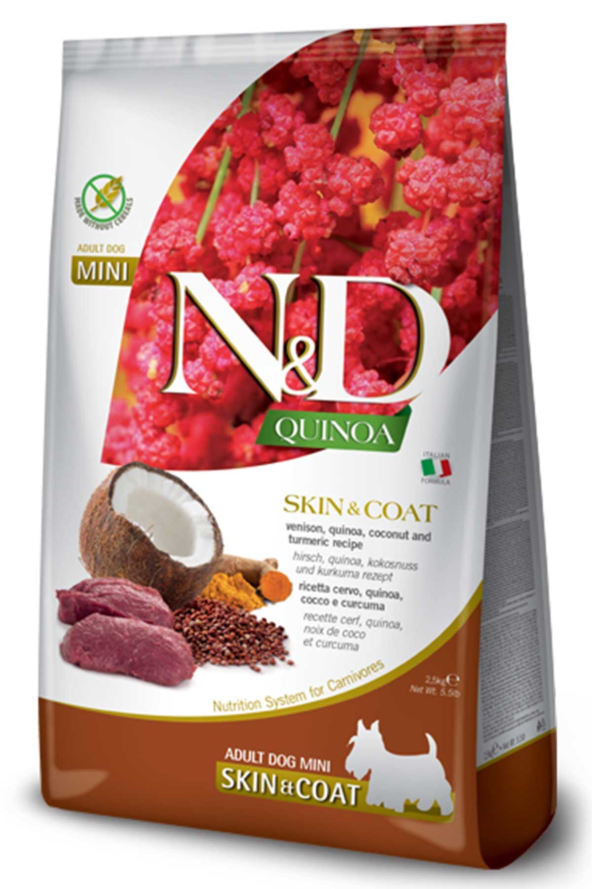 N&D QUINOA S/C GEYİK COCONUT ADULT MINI 2,5 KG
