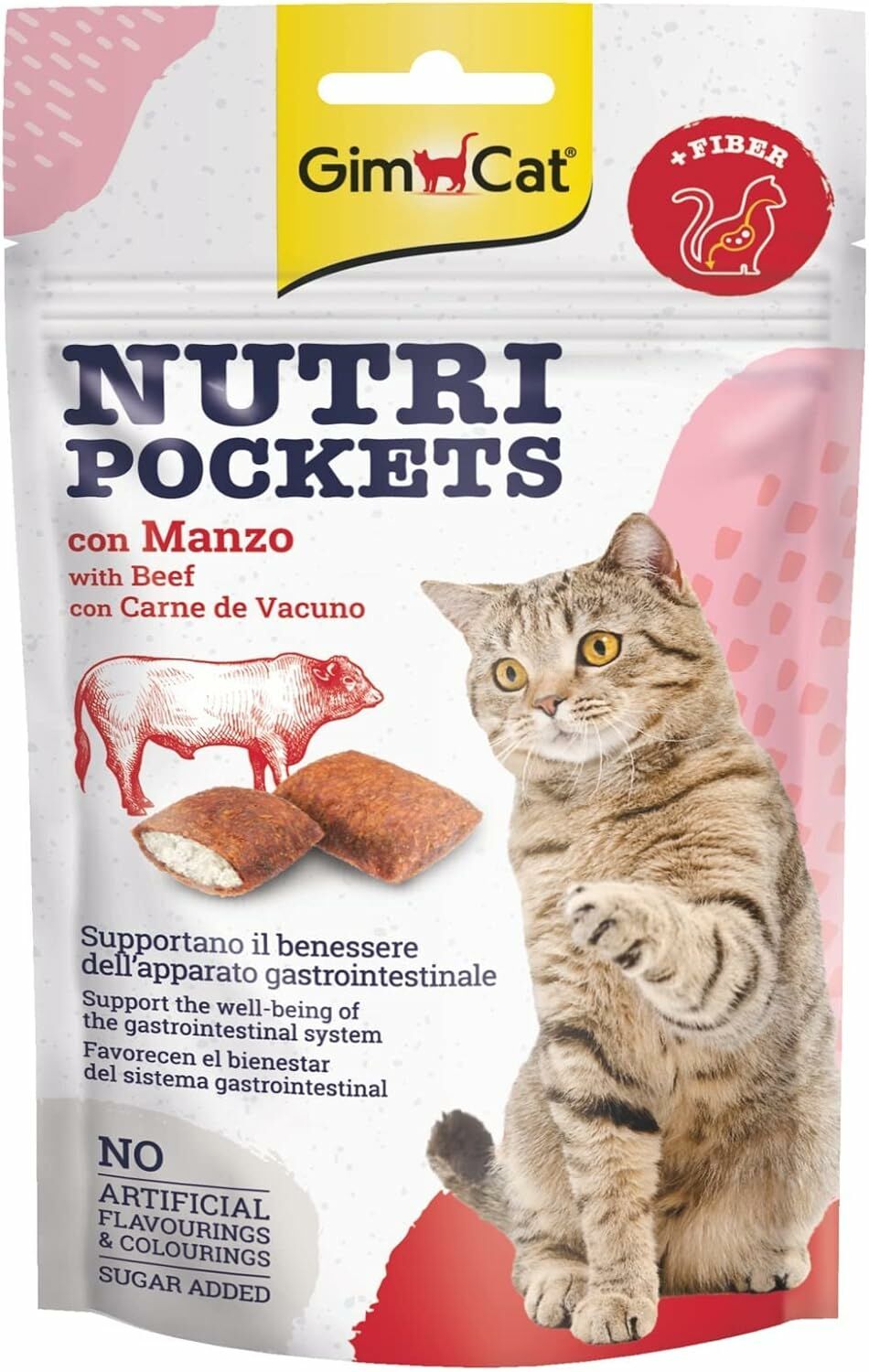 GİMCAT NUTRİPOCKETS BİFTEK&MALT 60 Gr
