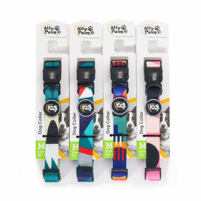 ALLY PAWS DOG COLLAR MEDIUM 2CMX35-50CM