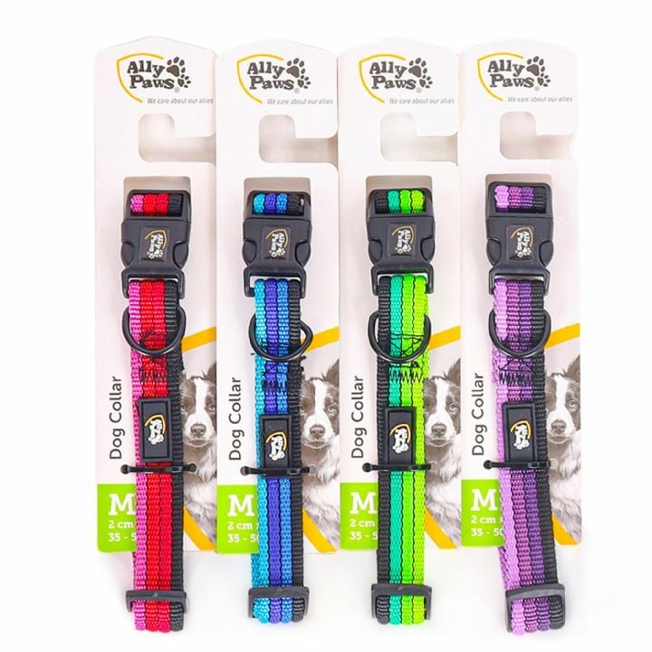 ALLY PAWS DOG COLLAR MEDIUM 2CMX35-50CM