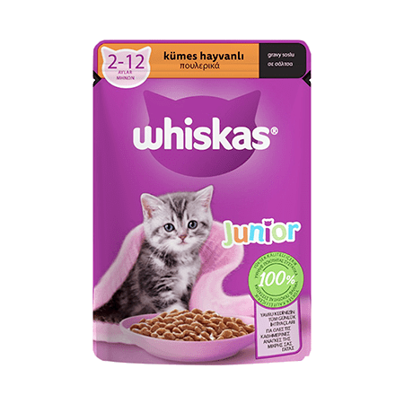 WHİSKAS YAVRU KEDİ POUCH KÜMES HAYVANLI 85 GR 28'Lİ