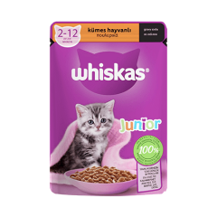 WHİSKAS YAVRU KEDİ POUCH KÜMES HAYVANLI 85 GR 28'Lİ