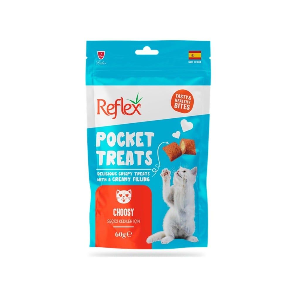REFLEX POCKET TREATS CHOOSY 60 GR 10'LU